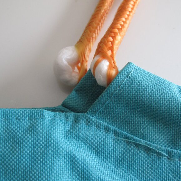 Moroccan Oil Fashion Tote Bag exterior pouches for phone, wallet,  Turquoise - Picture 5 of 6